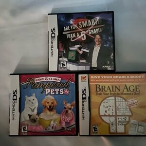 Nintendo DS game lot if 3